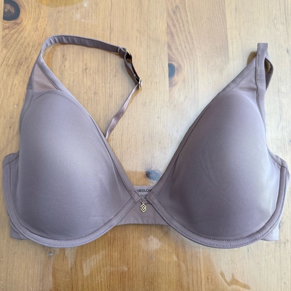 ThirdLove Classic Contour Mesh Plunge Bra 34F - Picture 2 of 8